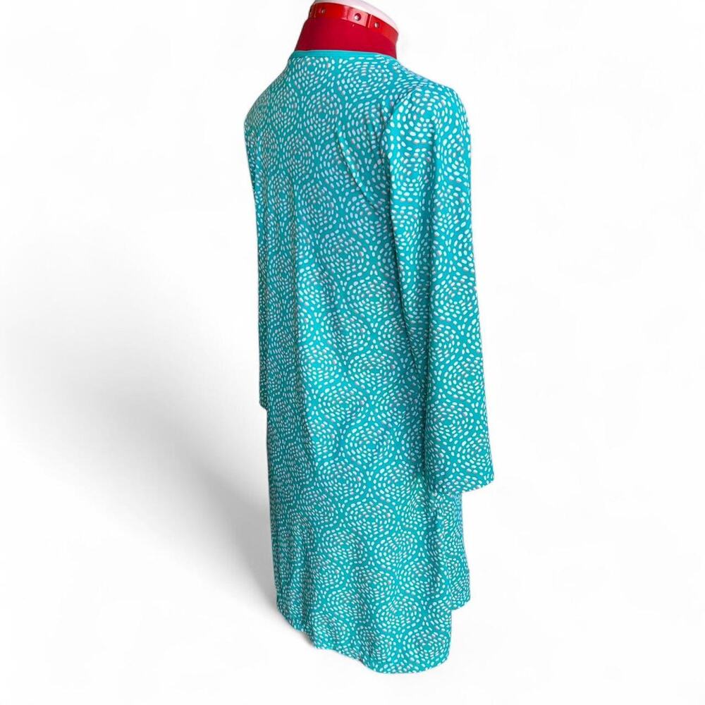 Capelton Road Women's Teal Skipped Stones Seaside Beach Dress - Picture 3 of 7